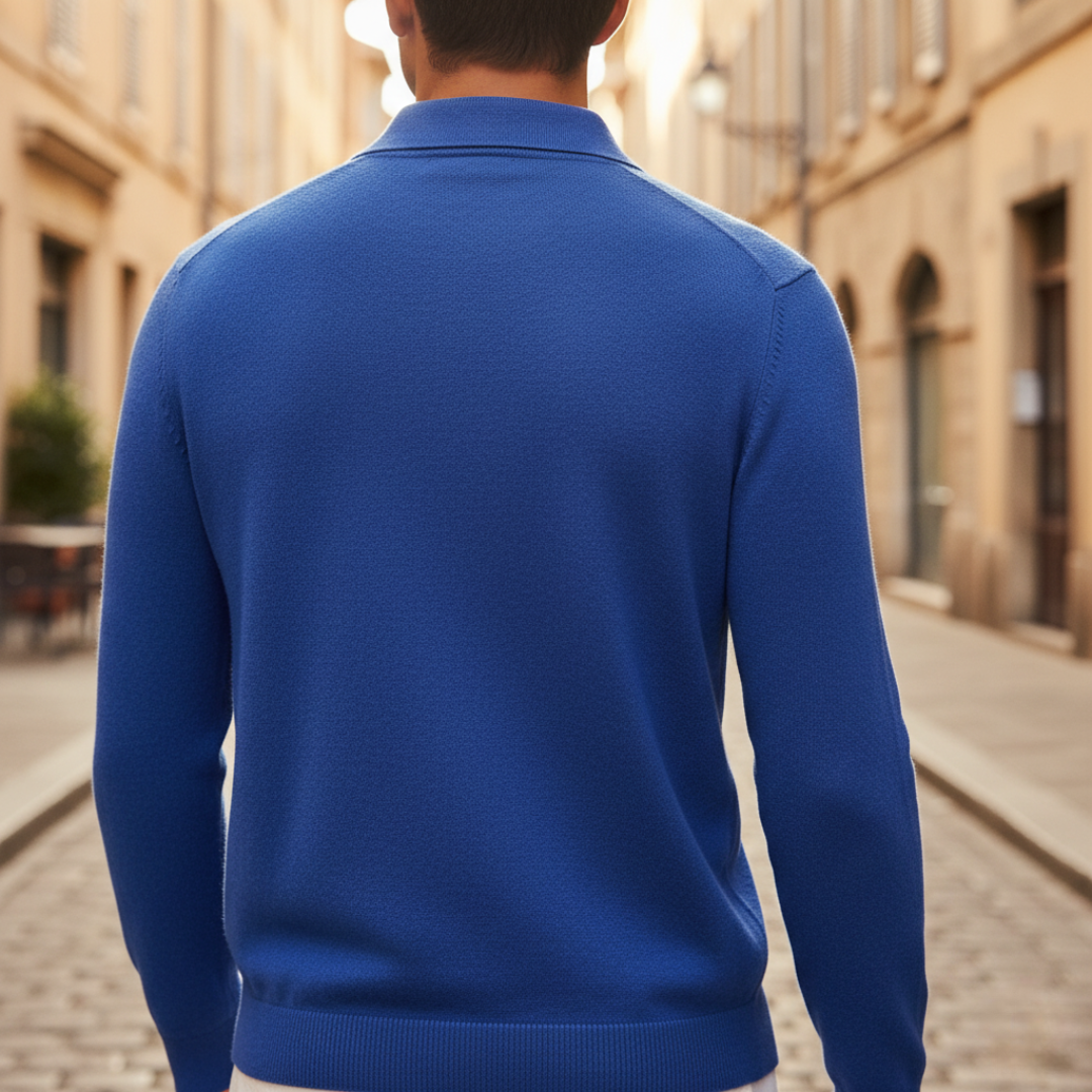 Polo Uomo Manica Lunga in Maglia