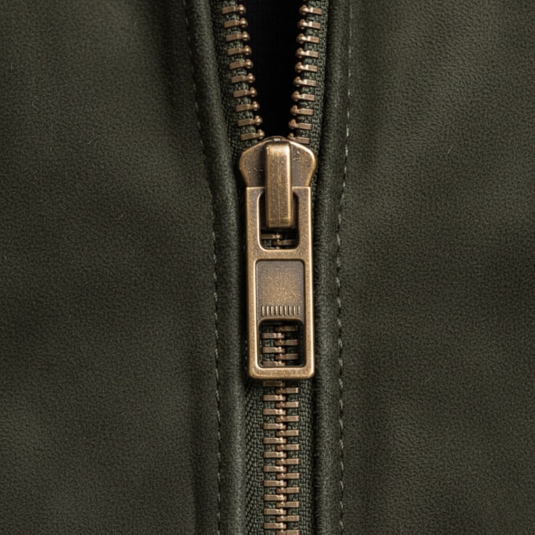 Giacca Uomo in Pelle Sintetica con Zip