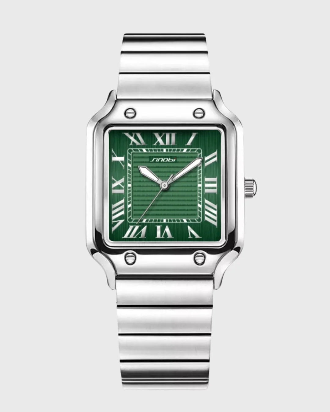 Orologio Uomo Acciaio Smanicato Sportivo con Data Casual