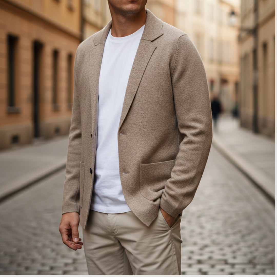 Giacca Cardigan da Uomo con Revers