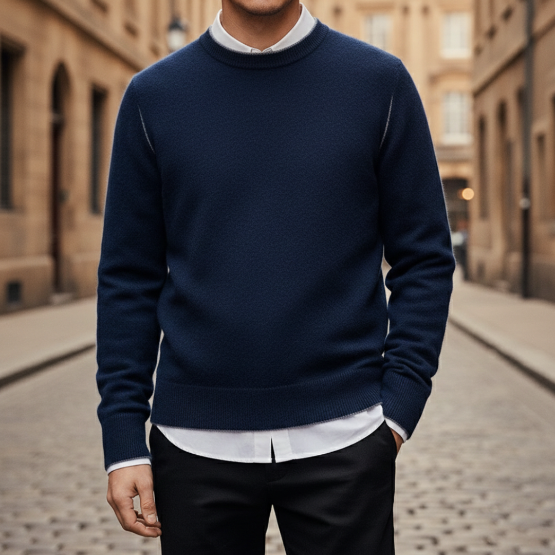 Maglione Uomo Girocollo Multicolore Regular Fit