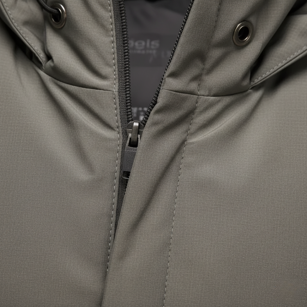 Giacca Parka Uomo Invernale Tessuto Misto con Cappuccio