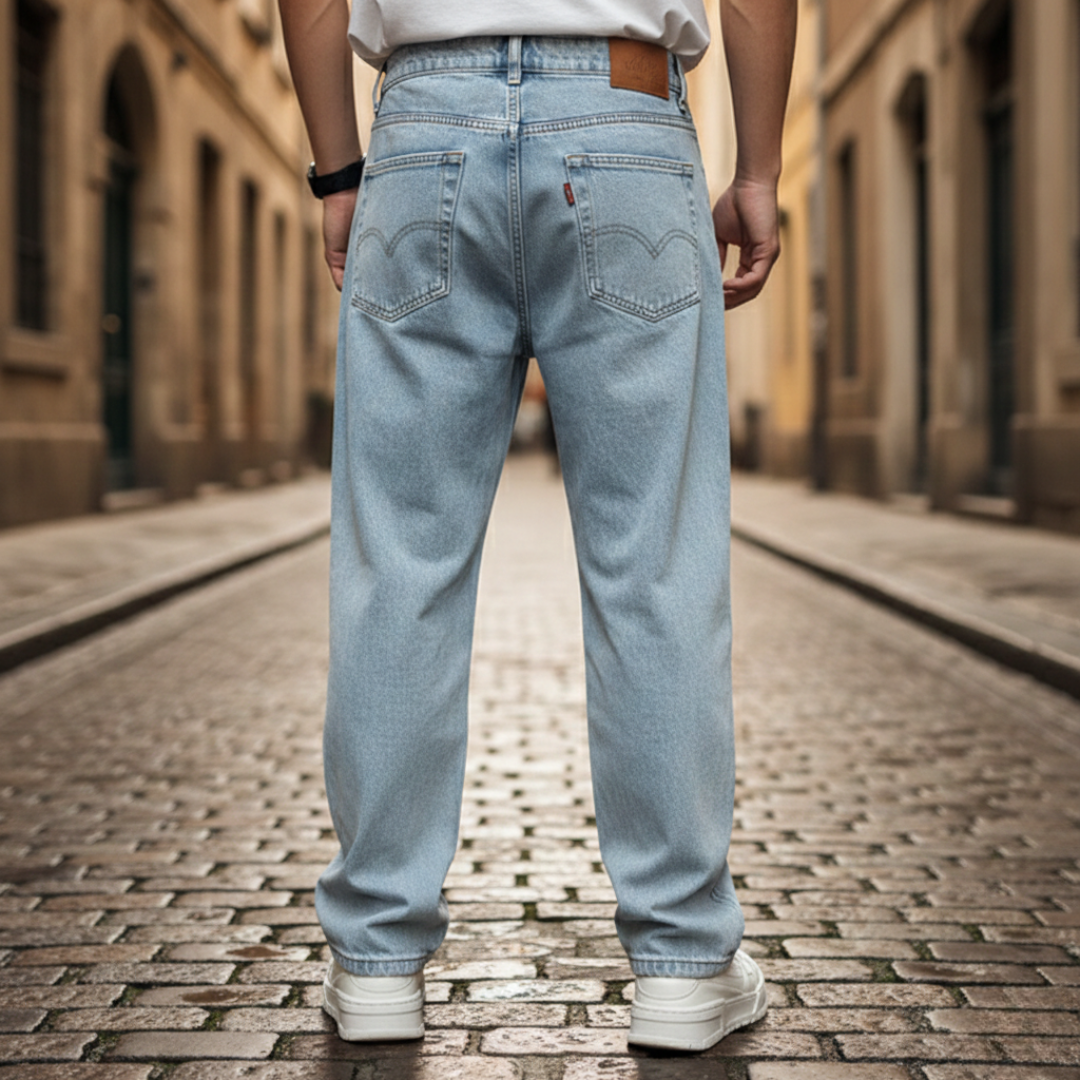 Jeans Uomo Gamba Dritta Regular Fit