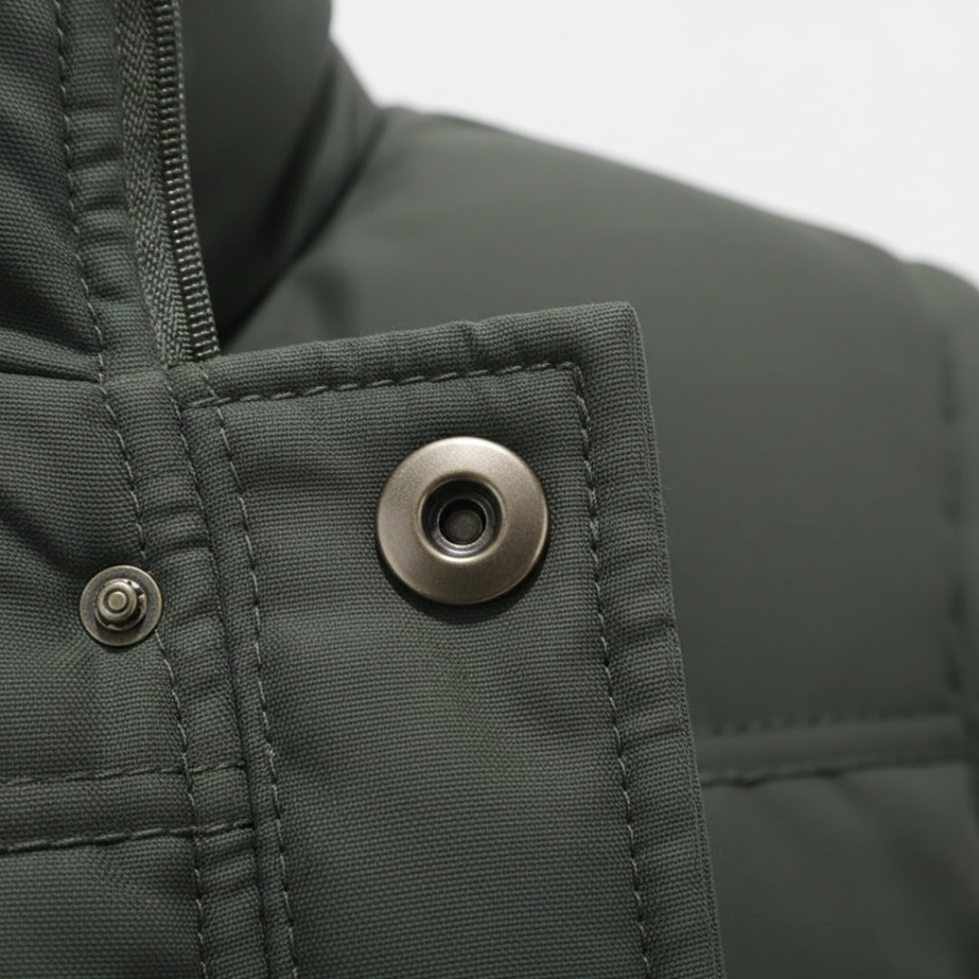 Gilet Imbottito Uomo Senza Maniche con Fodera Sherpa