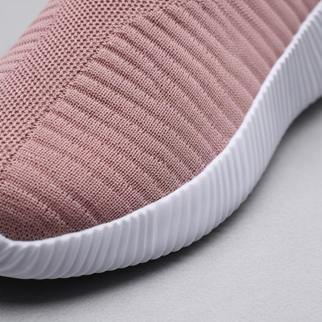 Scarpe da Passeggio Donna Slip-On in Maglia Traspirante Sneakers Basse