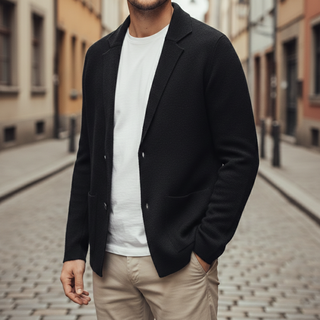 Giacca Cardigan da Uomo con Revers