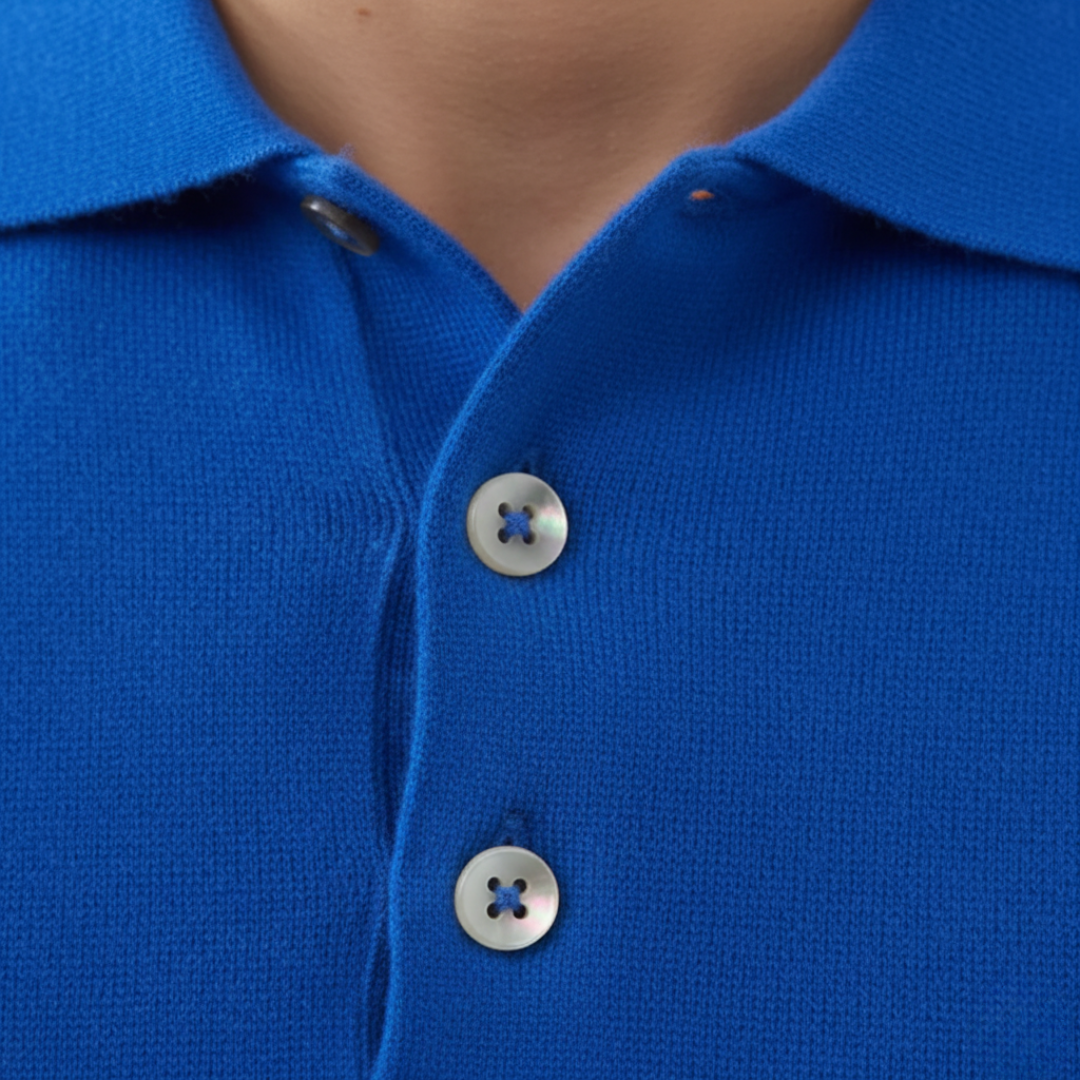 Polo Uomo Manica Lunga in Maglia