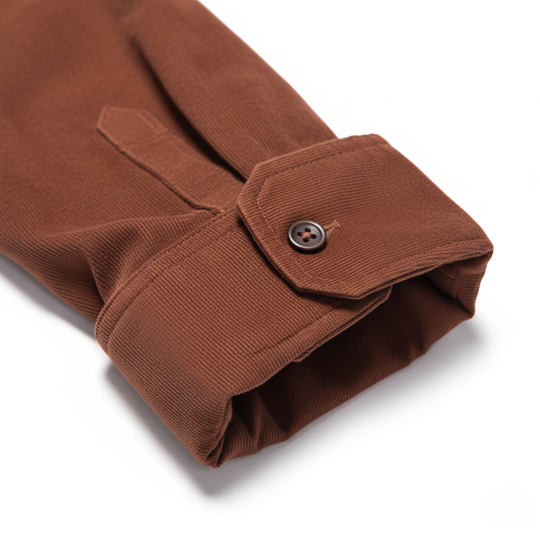 Camicia Uomo Velluto a Coste Slim