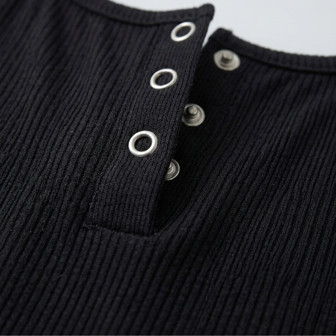 Top Senza Maniche Donna a Costine Slim Fit