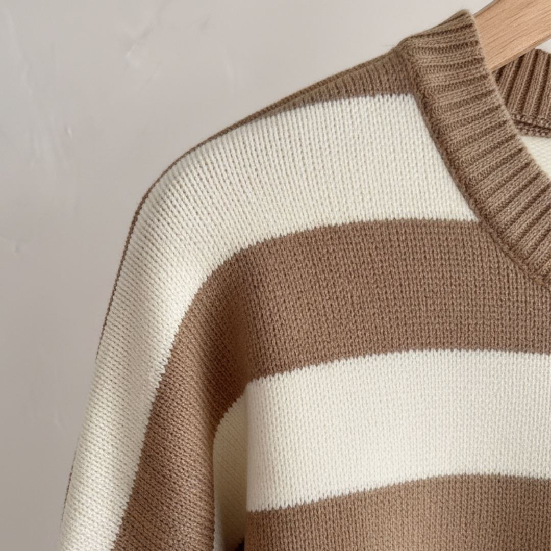 Maglione Donna Righe Oversize con Gonna