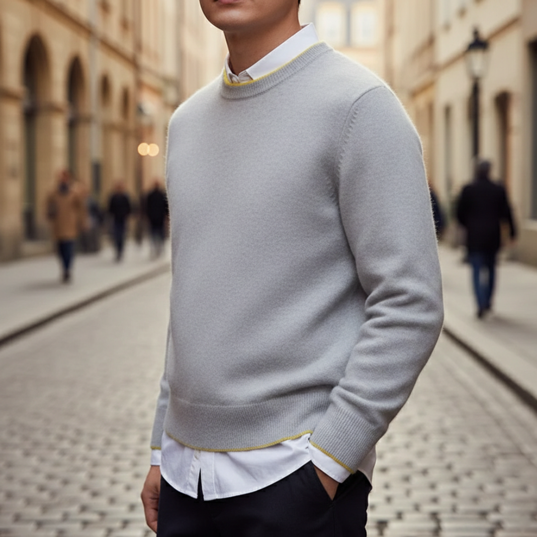 Maglione Uomo Girocollo Multicolore Regular Fit
