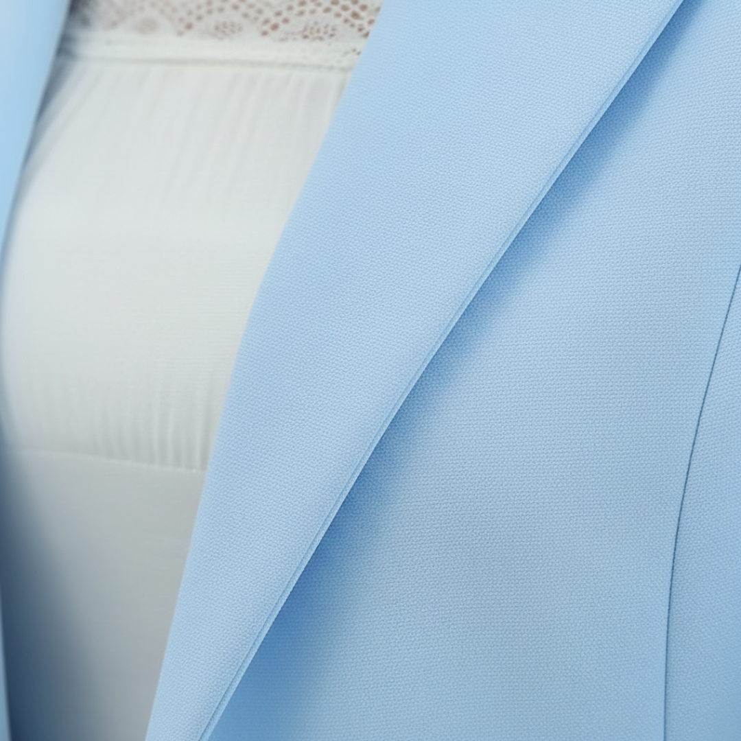 Giacca Blazer Donna Slim Fit con Bottone Singolo