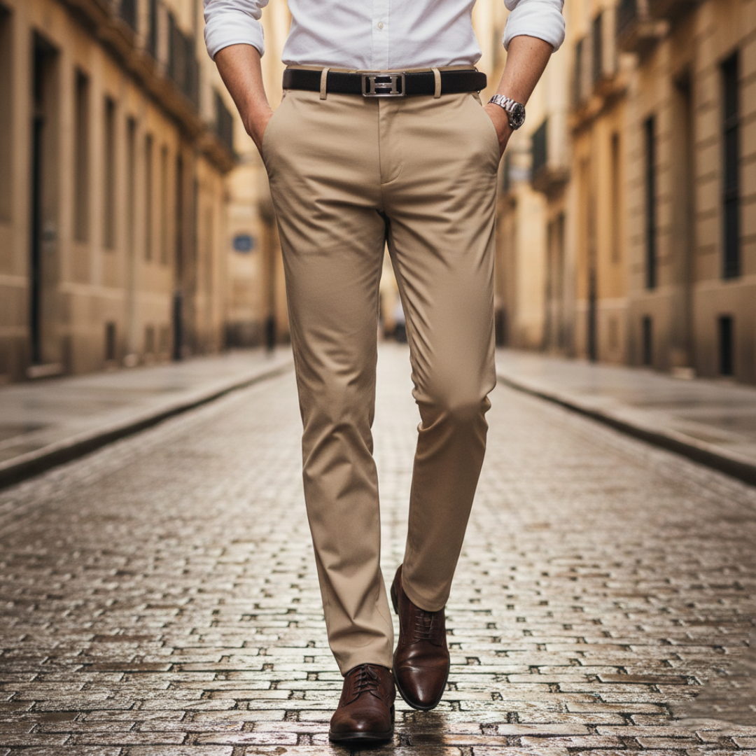 Pantaloni Uomo Stretch Slim Fit