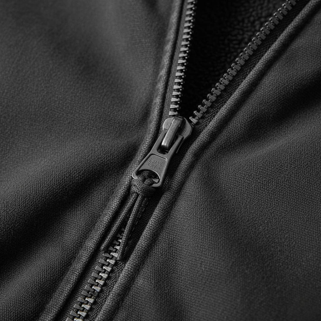Bomber Uomo Foderato in Tessuto Misto con Zip Intera