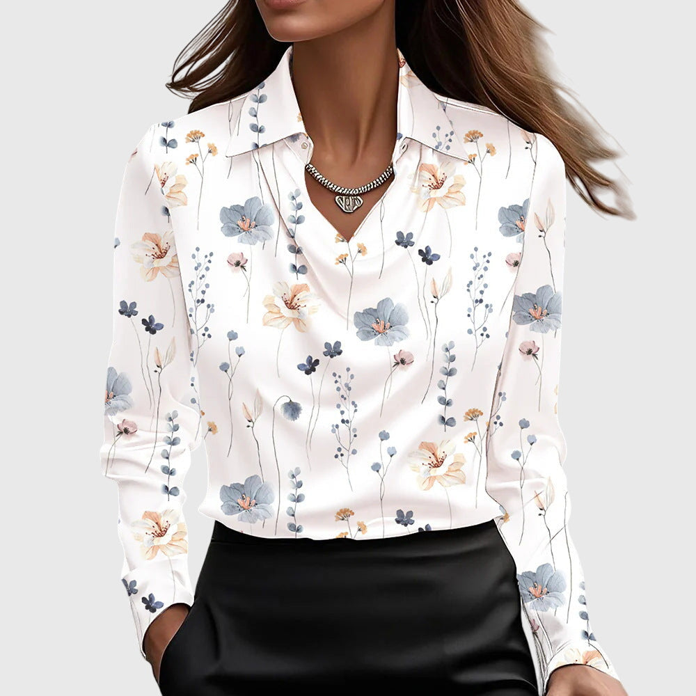 Blusa Donna Elegante Smanicata con Bottoni