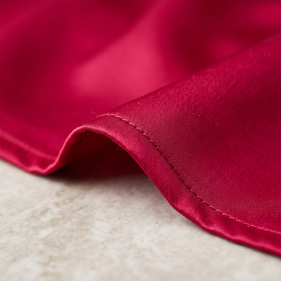 Abito Mini Donna in Raso con Scollo a Cappuccio