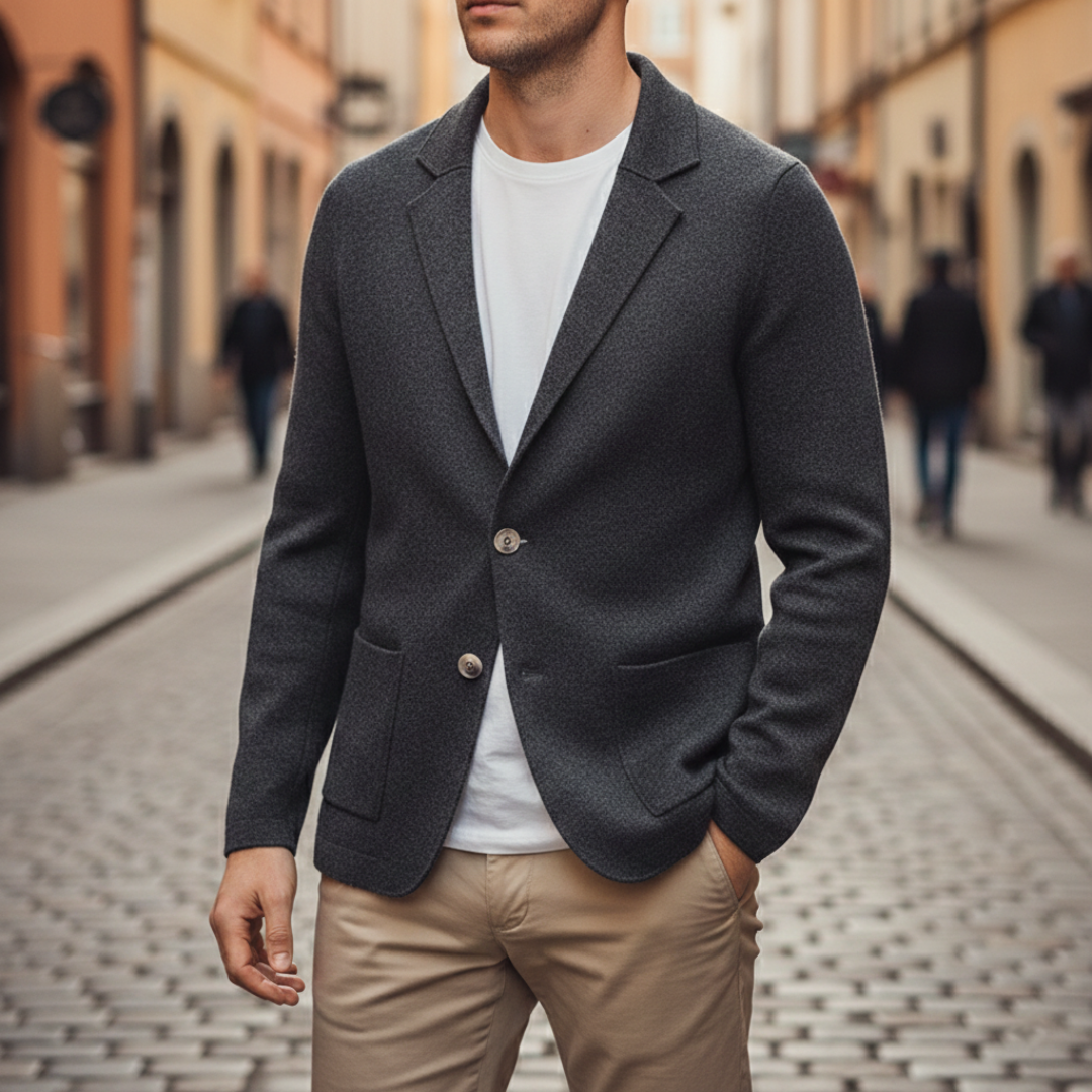 Giacca Cardigan da Uomo con Revers