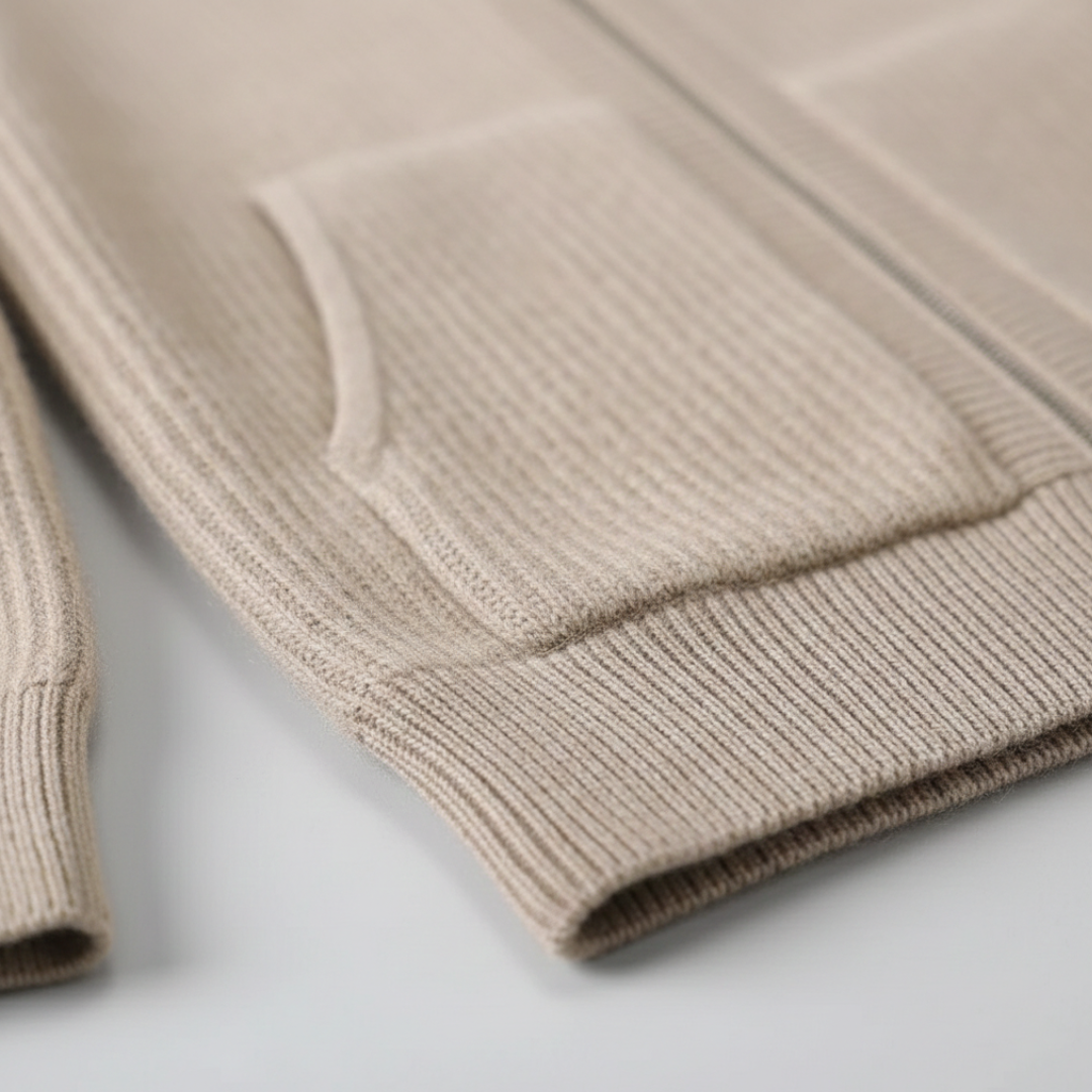 Felpa Uomo con Cappuccio e Zip Integrale