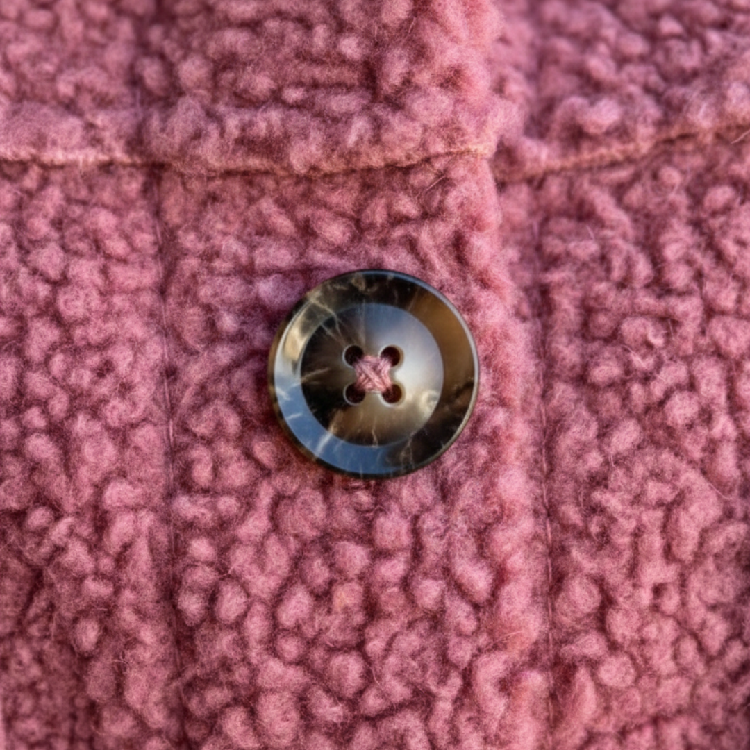 Giacca Autunnale Elegante in Tessuto Teddy Donna