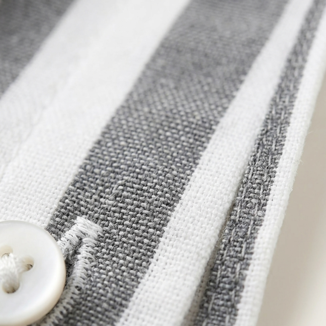 Camicia Uomo Slim Fit a Righe Verticali Bianche