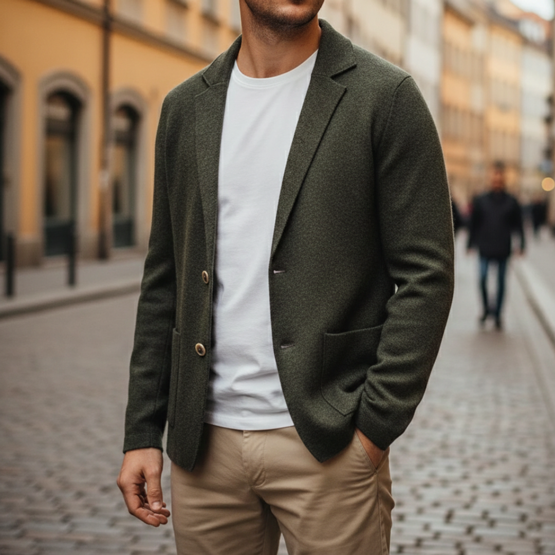 Giacca Cardigan da Uomo con Revers