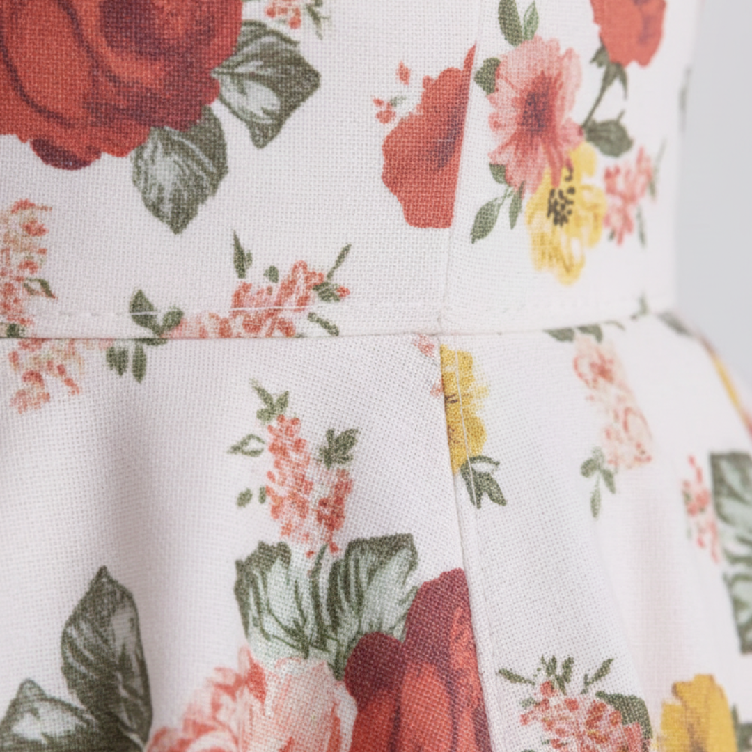 Abito Midi Donna in Raso con Corpetto e Spalline