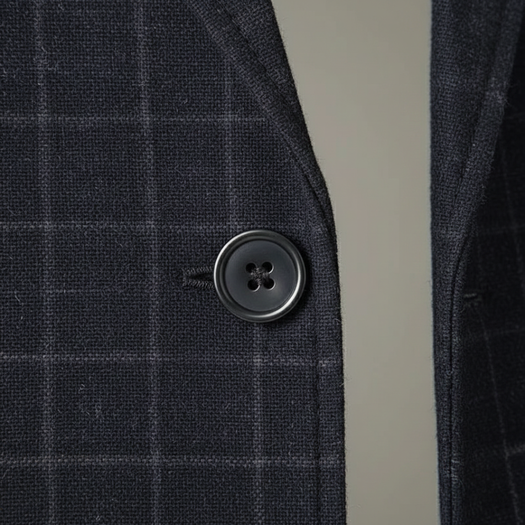 Blazer Uomo a Quadri Slim Fit