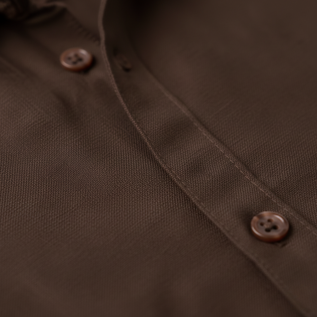 Camicia Uomo Casual Tessuto Misto