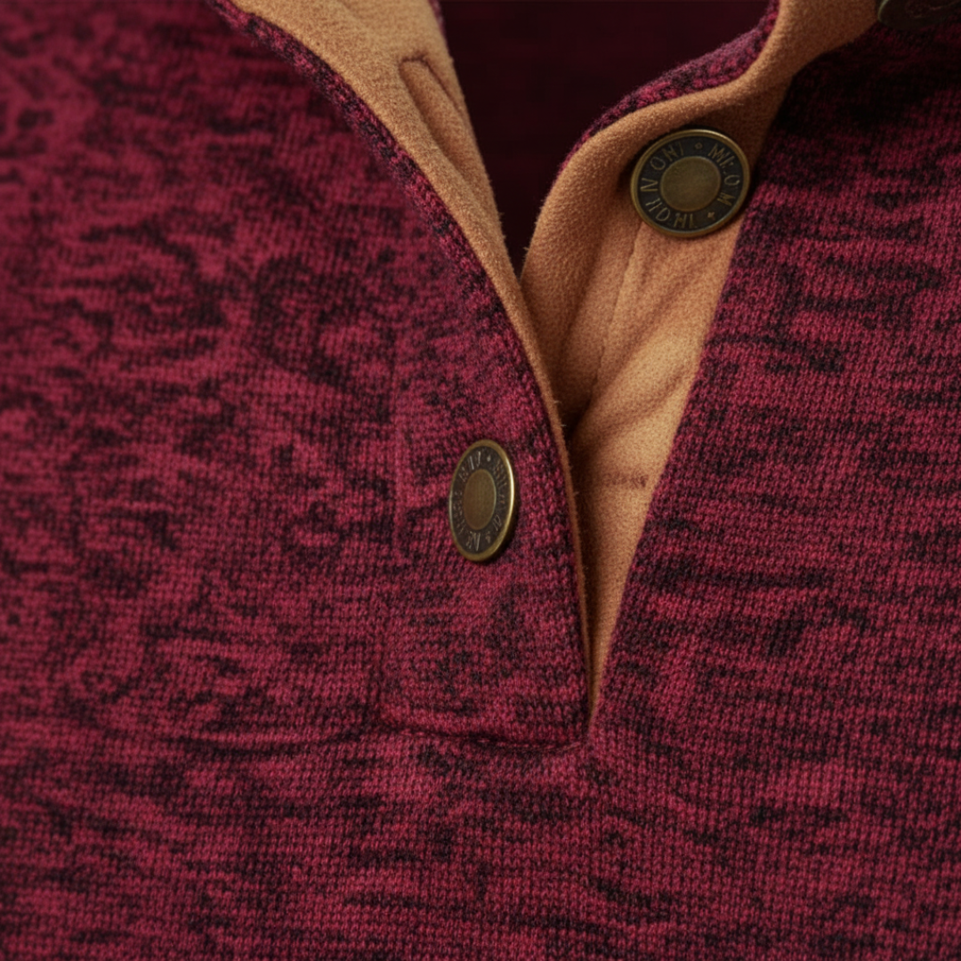 Pullover Uomo Invernale Collo Alto Fantasia