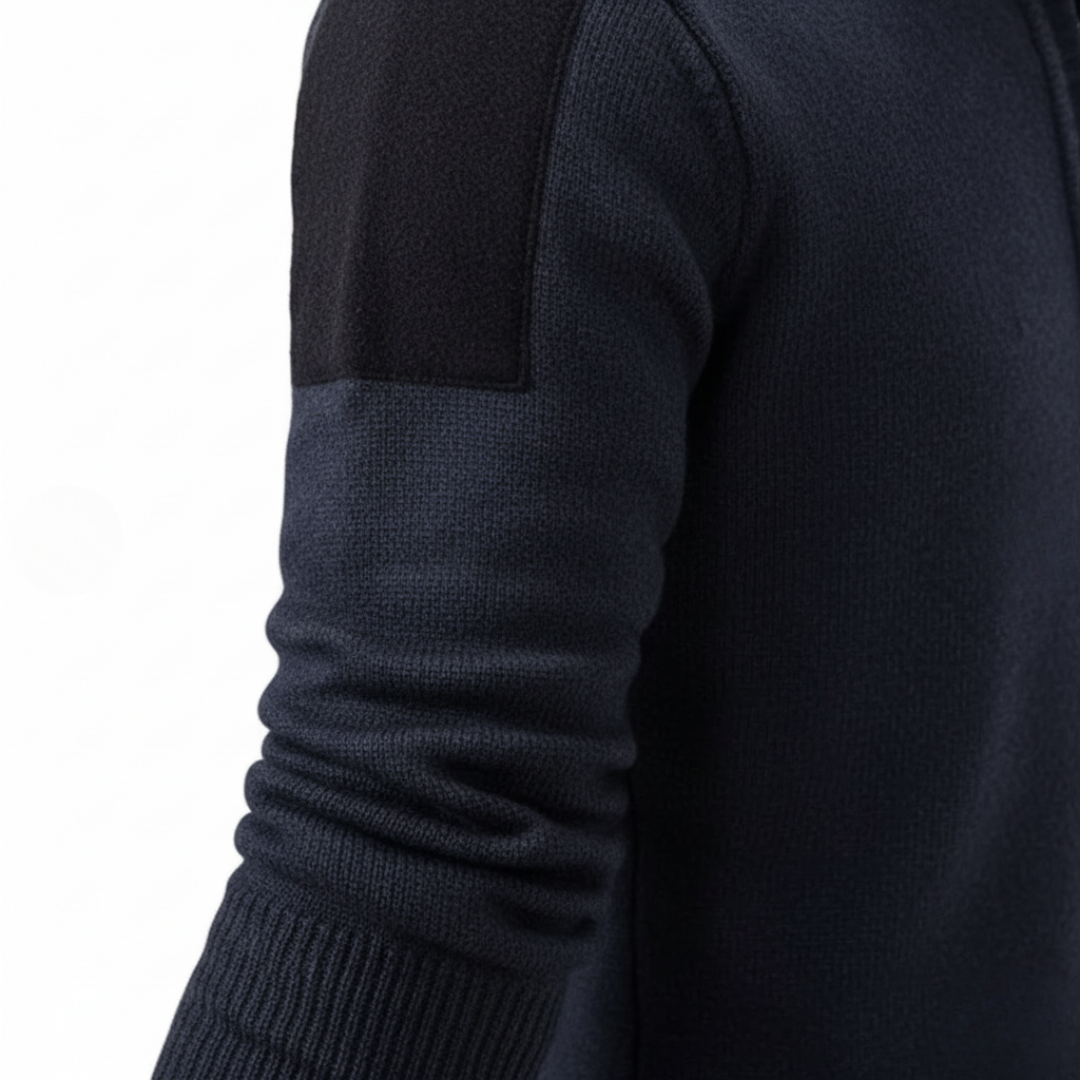 Maglione Uomo Mezza Zip in Misto Morbido