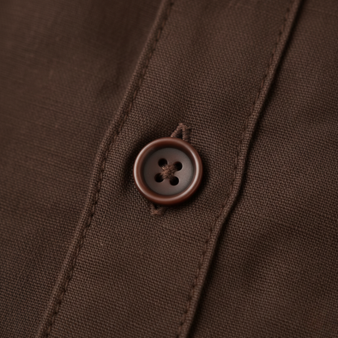 Camicia Uomo Casual Tessuto Misto