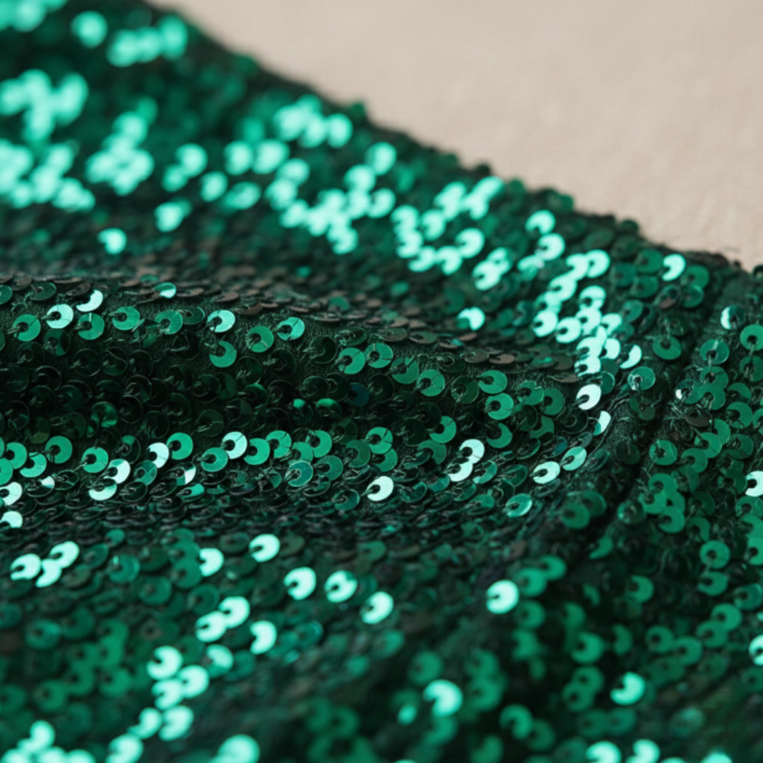 Abito da Cocktail di Paillettes Scollo a Barca Mini Donna