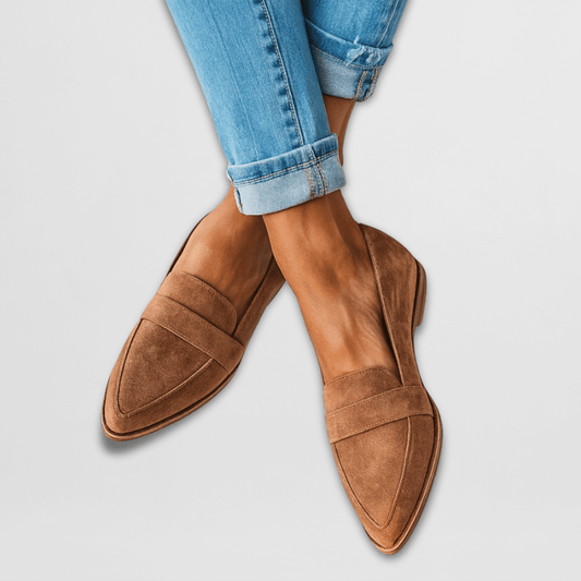 Mocassini Donna Suede Morbido Ortopedico con Plantare Comfort – Casual