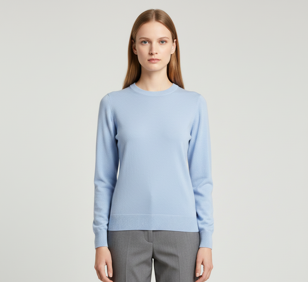 Maglione Donna Cashmere Slim Fit Manica Lunga – Elegante