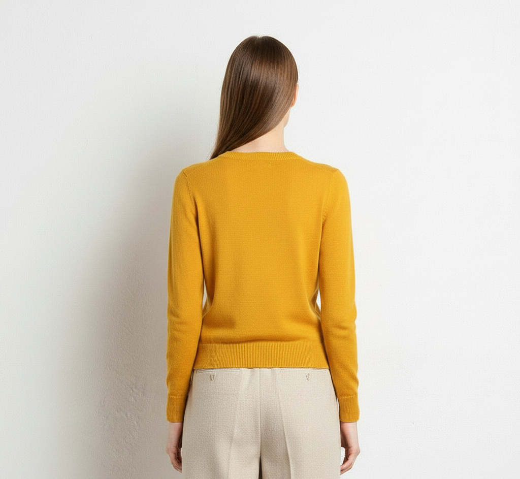 Maglione Donna Cashmere Slim Fit Manica Lunga – Elegante