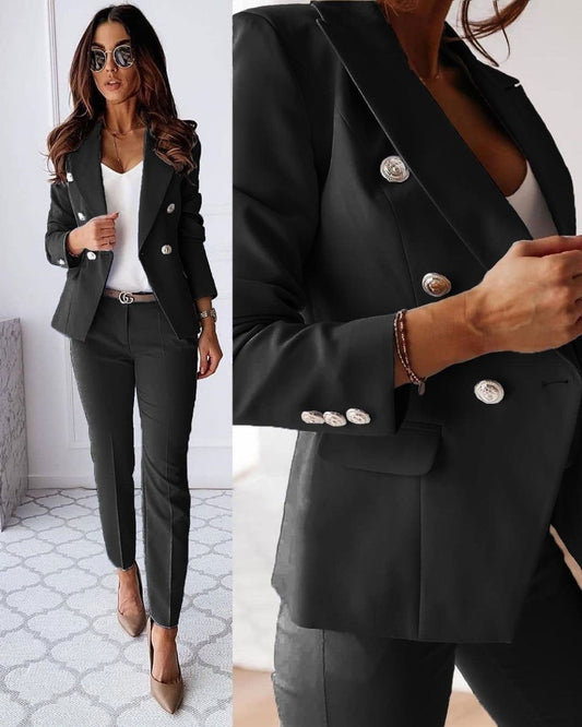 Completo Donna Slim Fit Doppiopetto con Bottoni