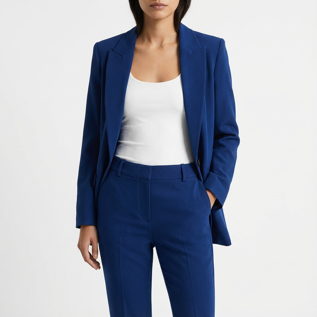 Completo Giacca Blazer Donna Velluto Slim Fit Manica Lunga