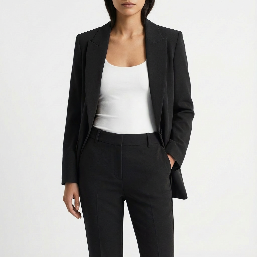Completo Giacca Blazer Donna Velluto Slim Fit Manica Lunga