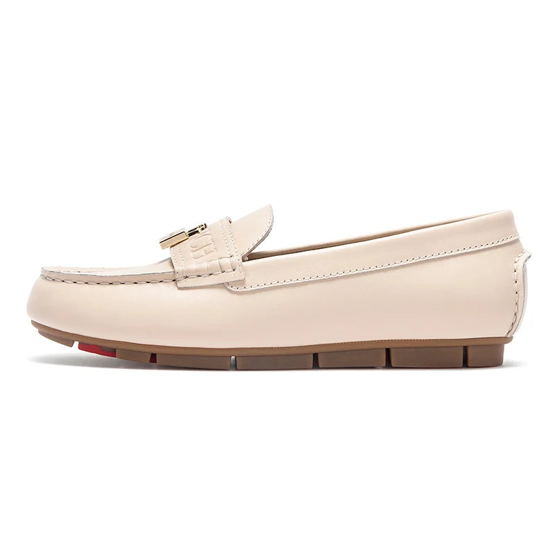 Ballerine Donna in Pelle Casual con Punta Tonda