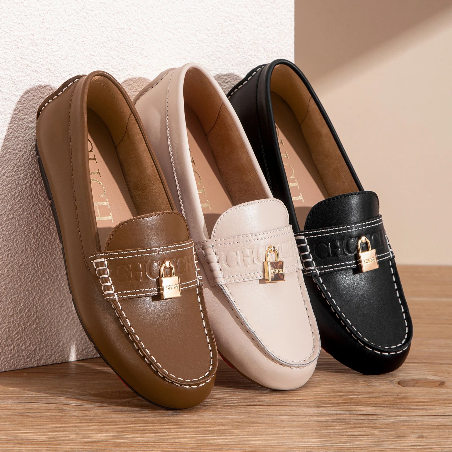 Ballerine Donna in Pelle Casual con Punta Tonda