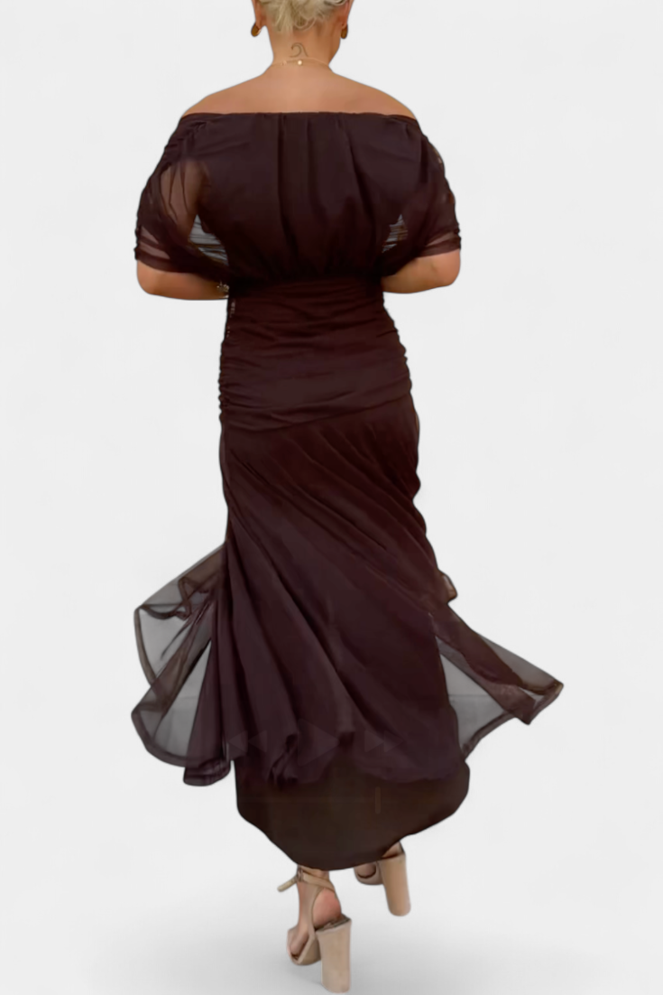 Abito Donna Elegante Velluto Smanicato con Scollo a V