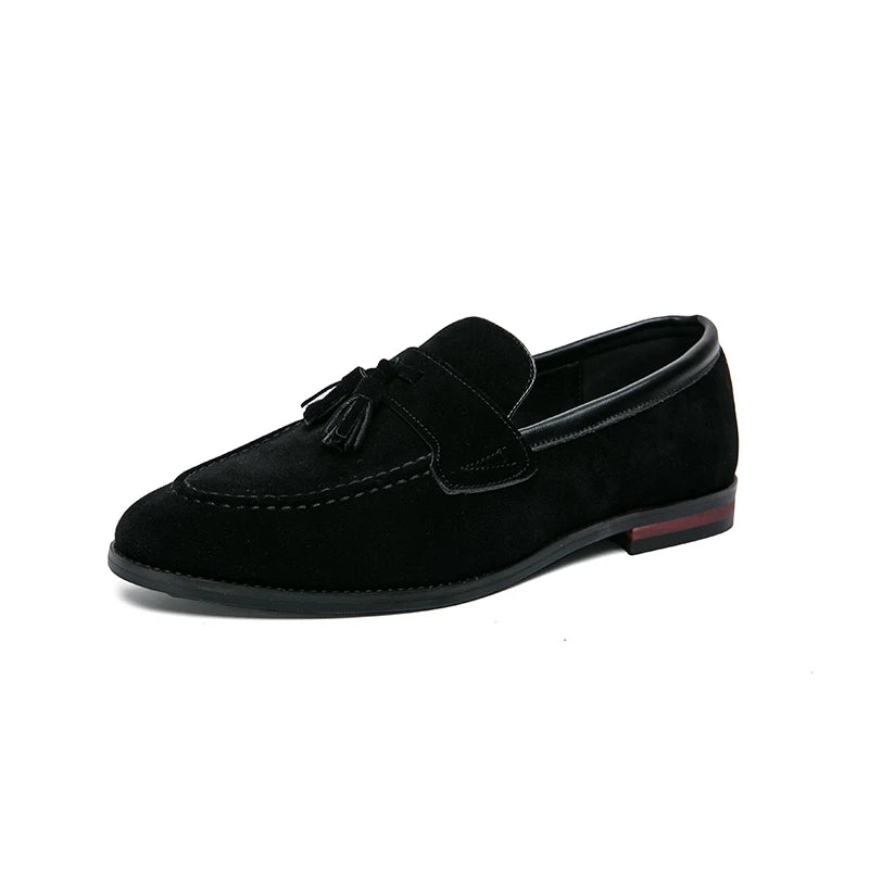 Mocassini Uomo Suede con Frange Casual per Passeggiata