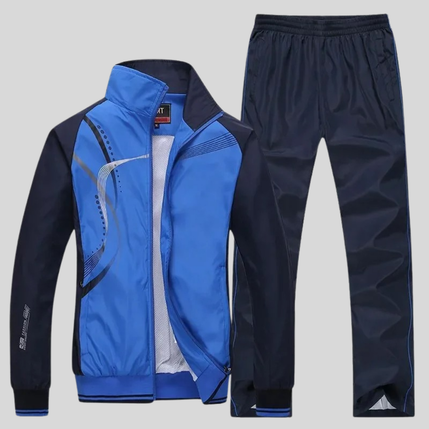 Set Sportivo Uomo Termico Manica Lunga Vestibilità Ampia Sportivo