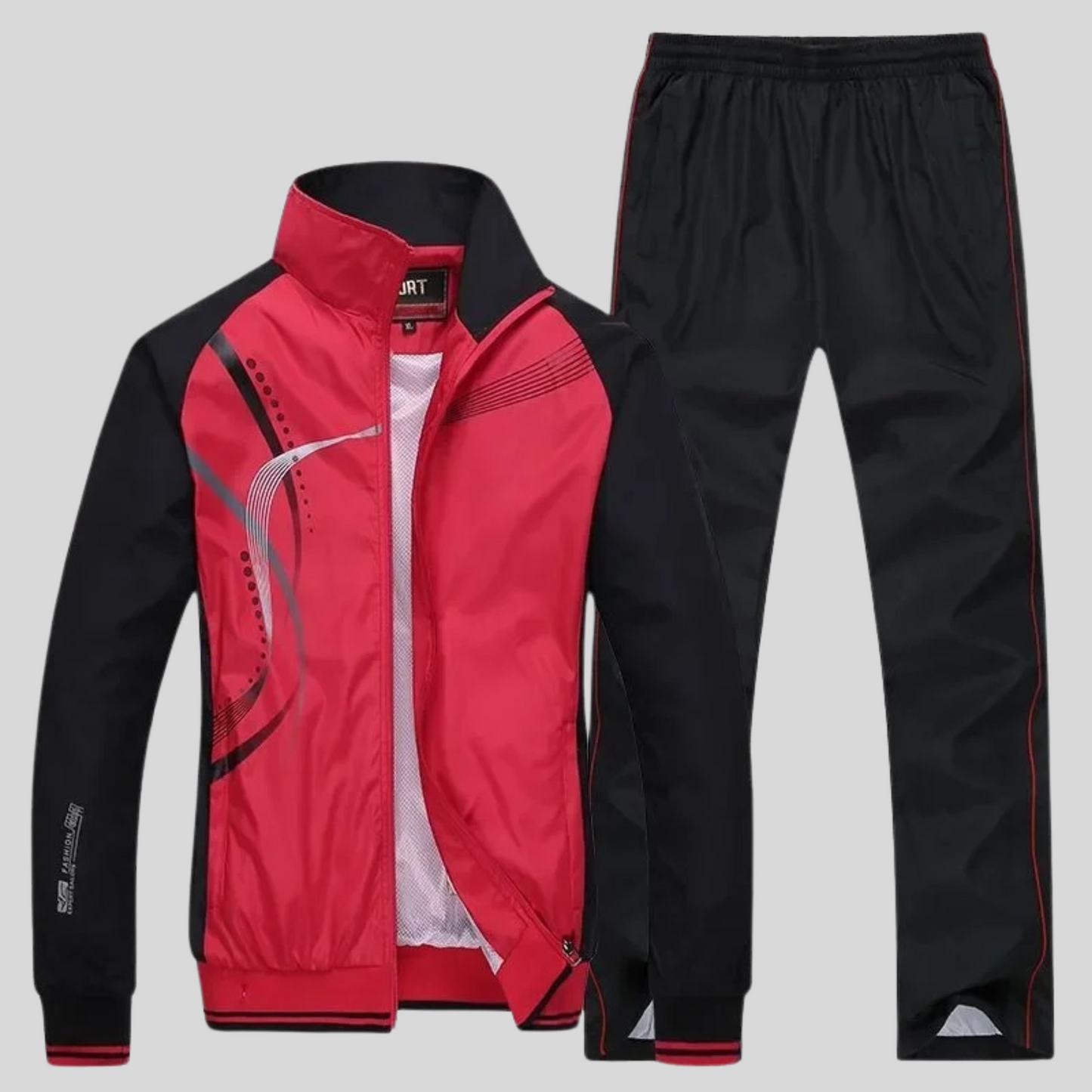 Set Sportivo Uomo Termico Manica Lunga Vestibilità Ampia Sportivo