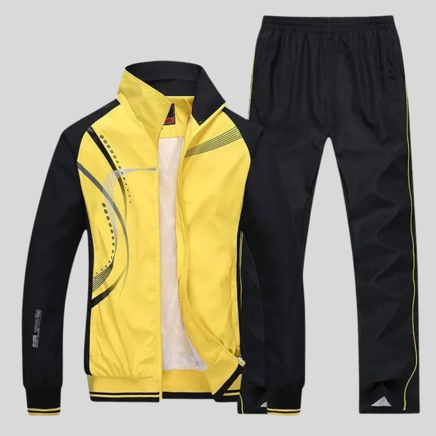 Set Sportivo Uomo Termico Manica Lunga Vestibilità Ampia Sportivo