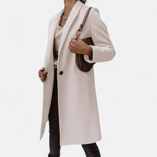 Cappotto Donna Classico Lungo con Rever Lusso