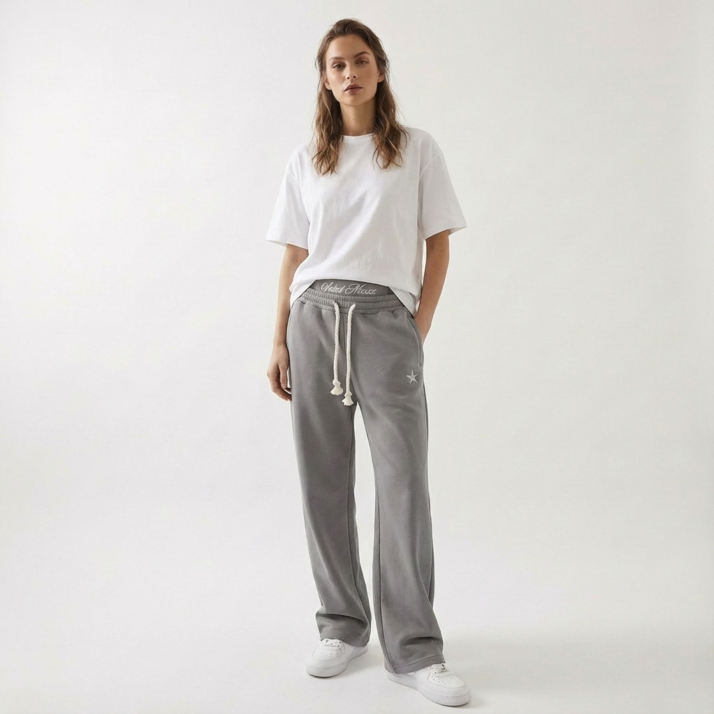 Pantaloni Jogger Unisex Baggy Vestibilità Con Tasche Casual