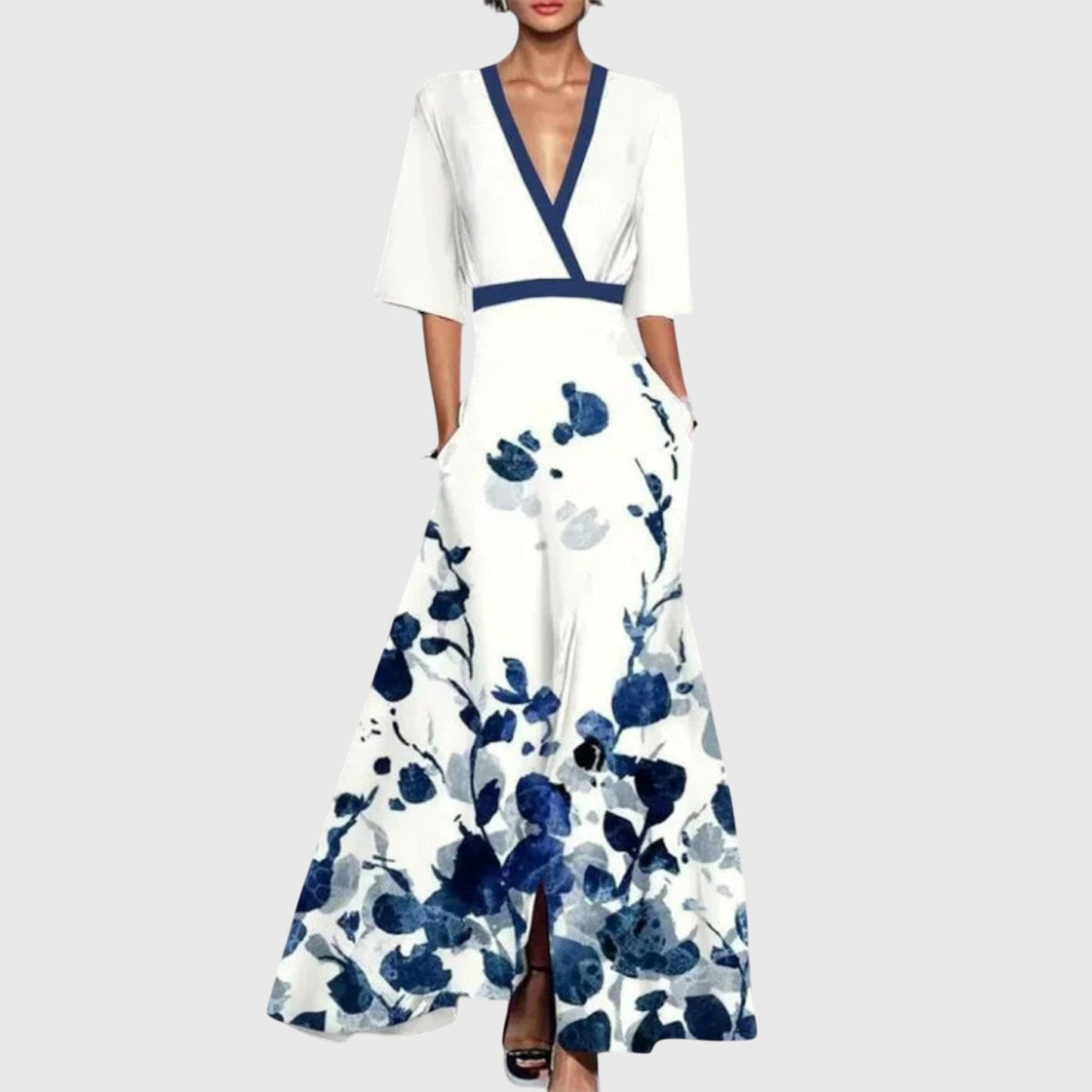 Abito Donna Elegante Velluto Smanicato Manica Lunga