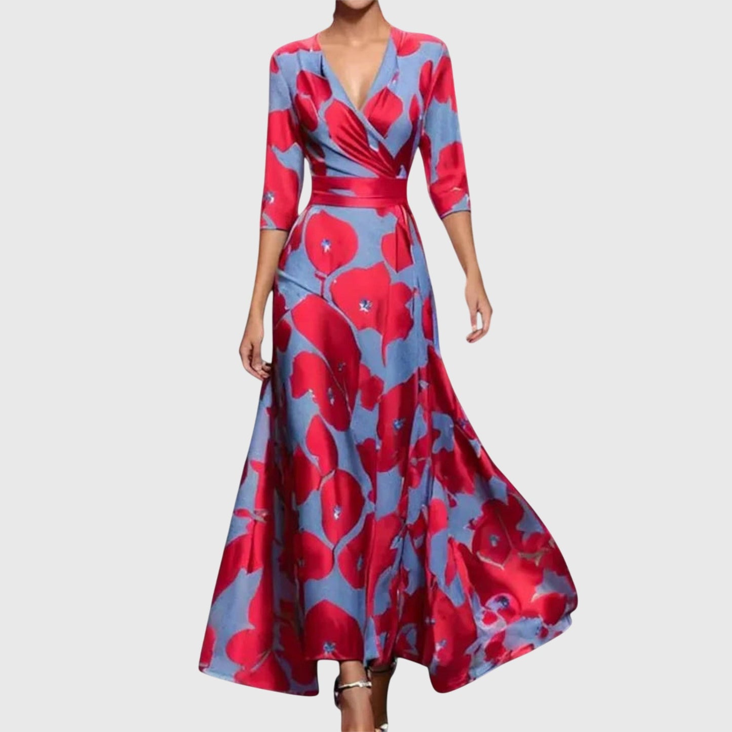 Abito Donna Elegante Velluto Smanicato Manica Lunga