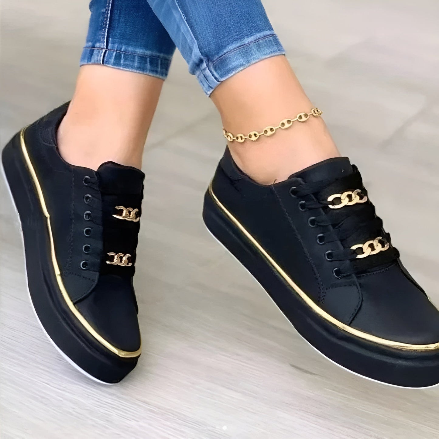Sneakers Donna Ortopediche Eleganti Smanicate con Suola